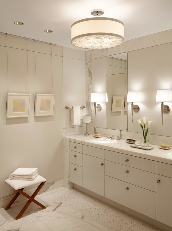 palm beach apartment powder room by steven elmets architecture